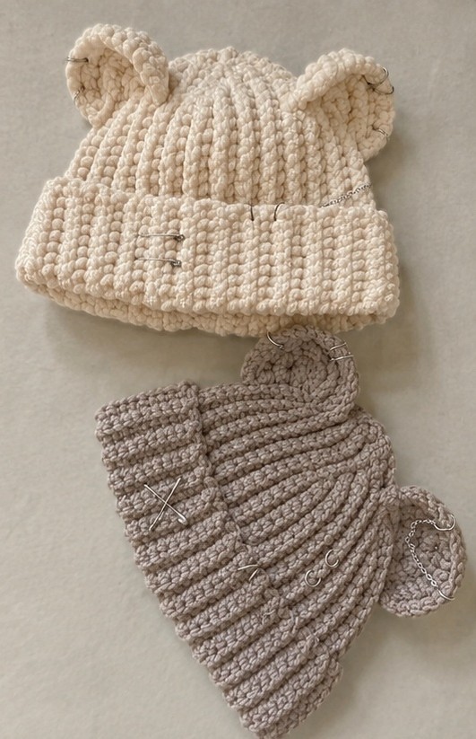 blue crochet baby hat and scarf pattern