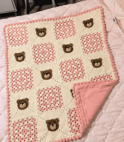 pastel crochet baby blanket pattern